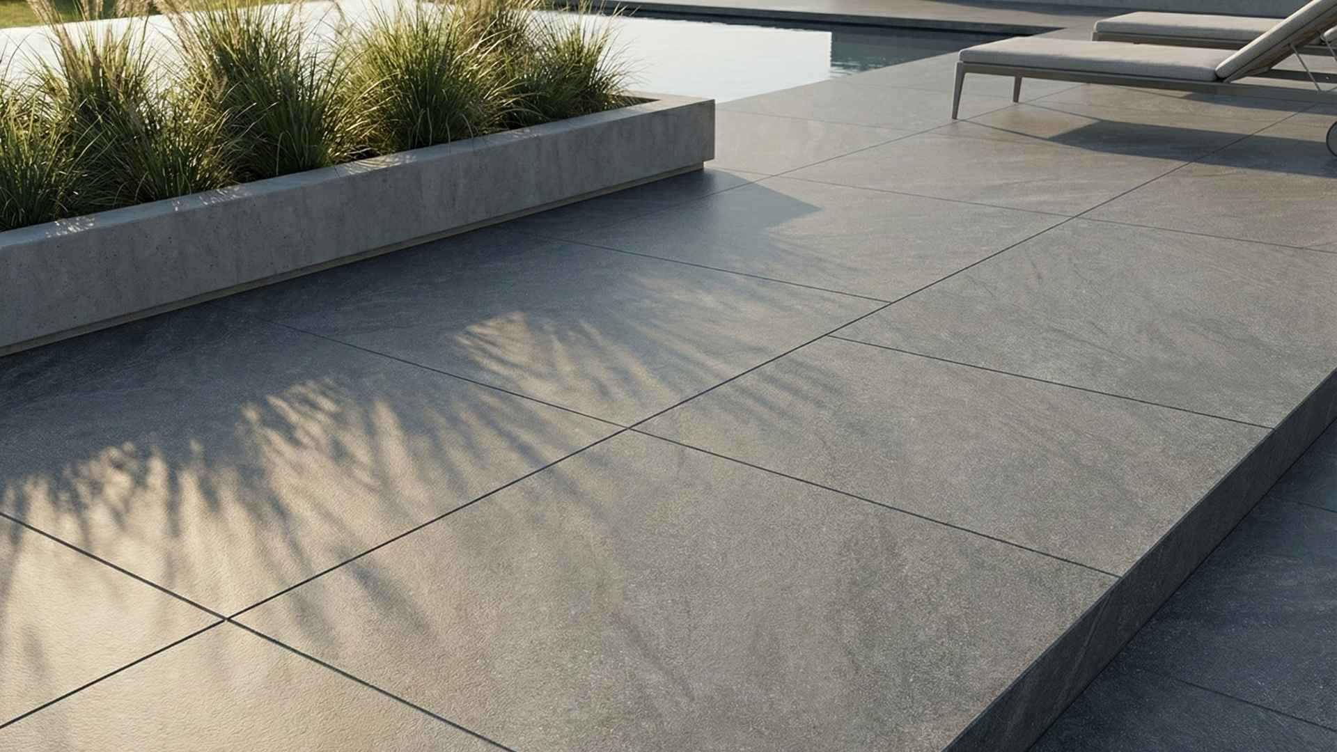 Granova กระเบื้องปูพื้นลายแกรนิตสีเทาเข้ม